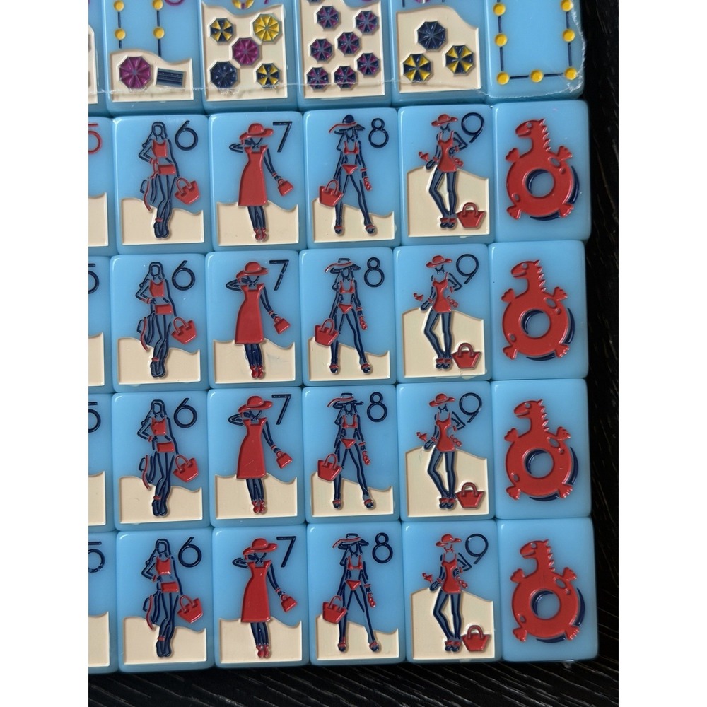 NEW! Beautiful Blue Travel Mahjong Tiles – American 160 Tiles - Riviera Beach - Picture 6 of 16